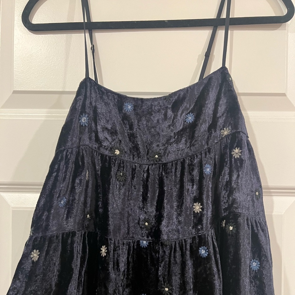 Kimchi Blue Velvet Babydoll Dress